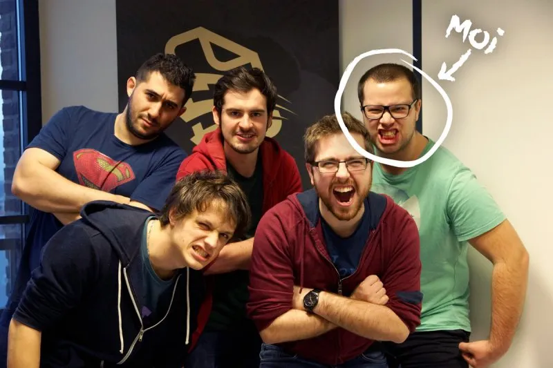 Photo de l'équipe du BearStudio à la StartupWeek